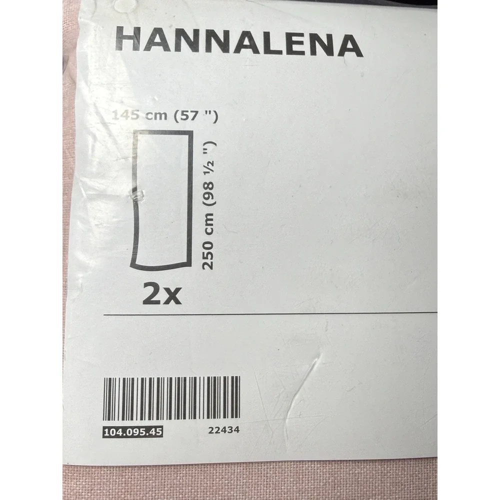 Ikea HANNALENA Curtains PINK Room Darkening 57x98 ½ 